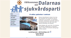 Desktop Screenshot of dalarnassjukvardsparti.se